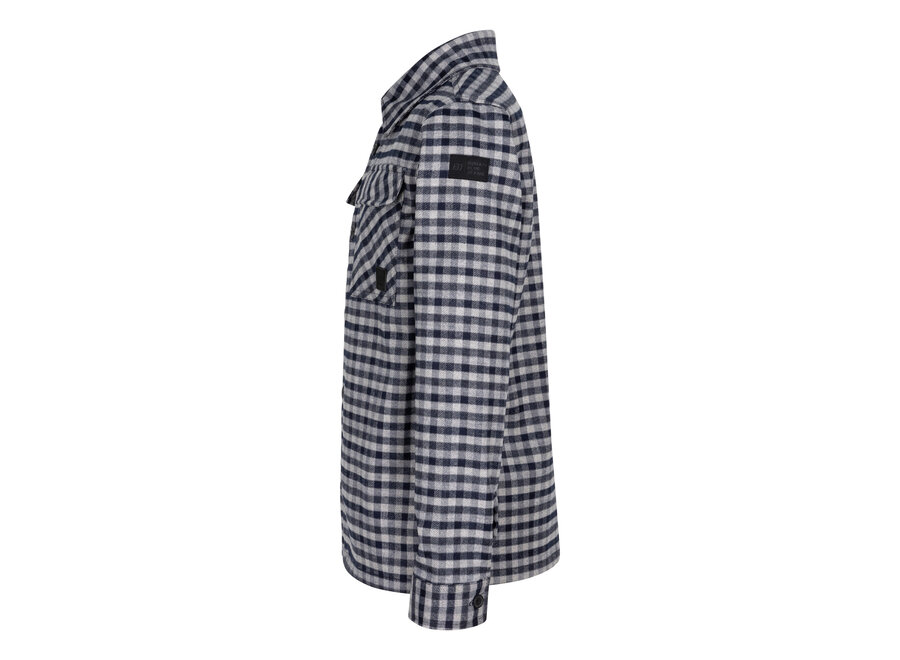 Shirt Jacket Check Navy
