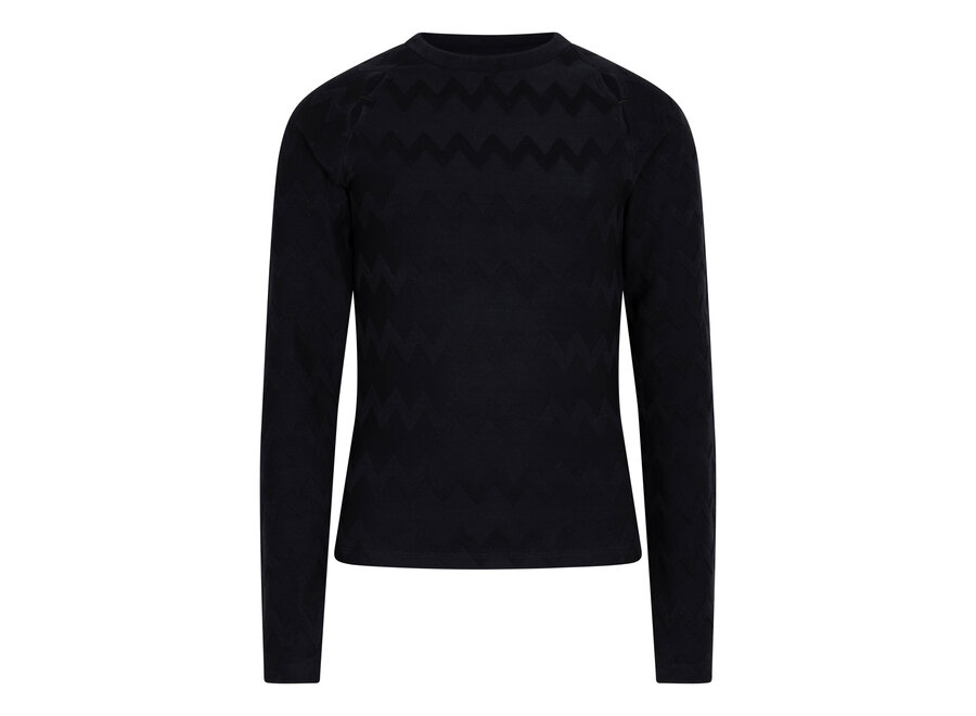 T-shirt LS Raglan Black
