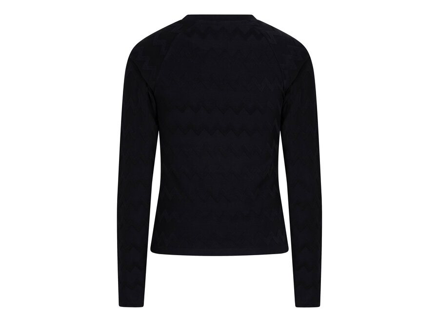 T-shirt LS Raglan Black