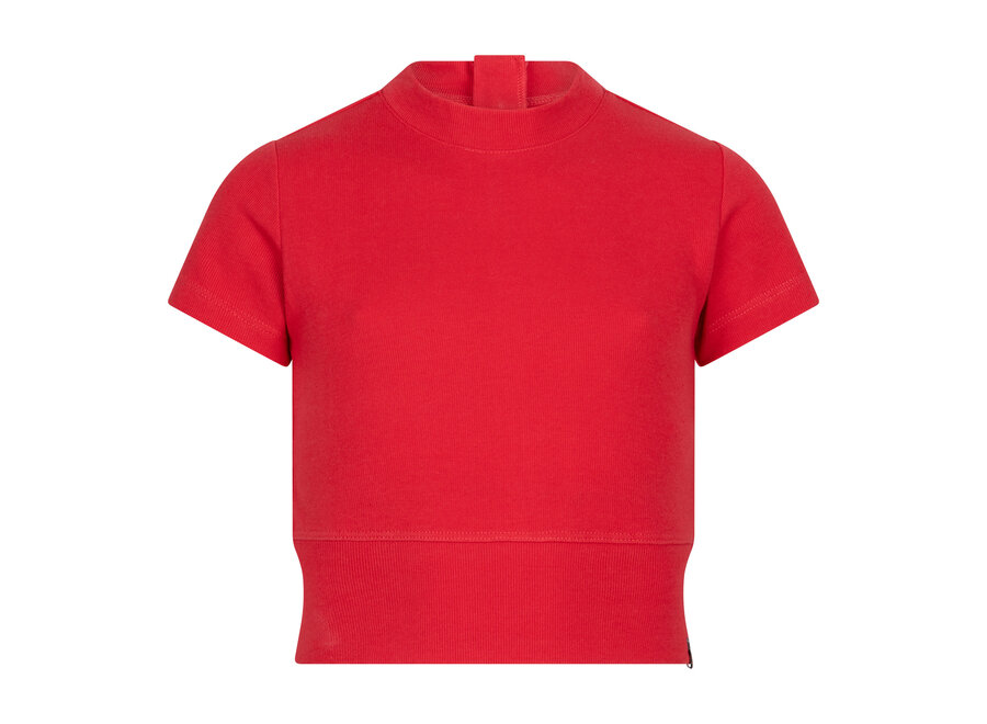 T-shirt Cropped Poppy Red