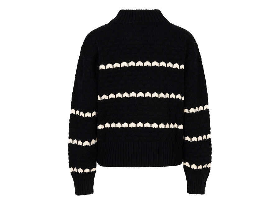 Knitwear Honey Comb Black
