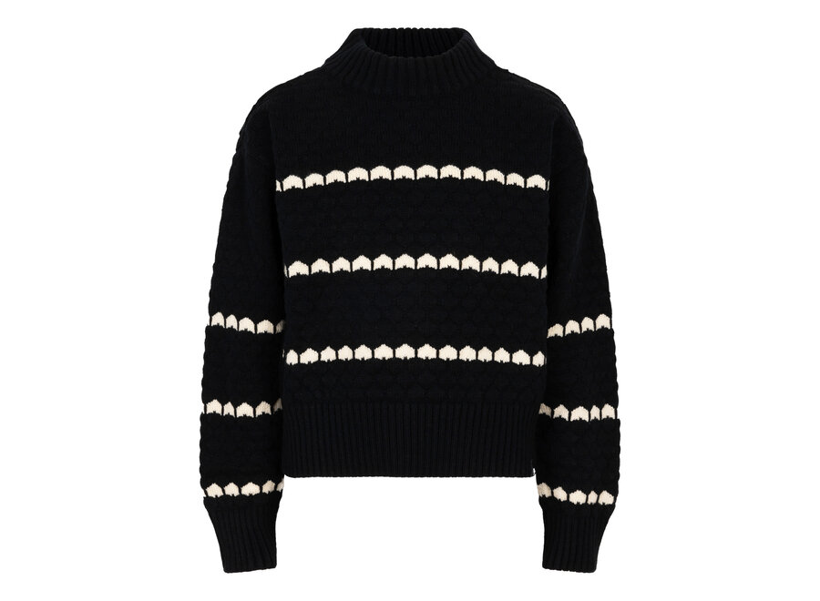 Knitwear Honey Comb Black