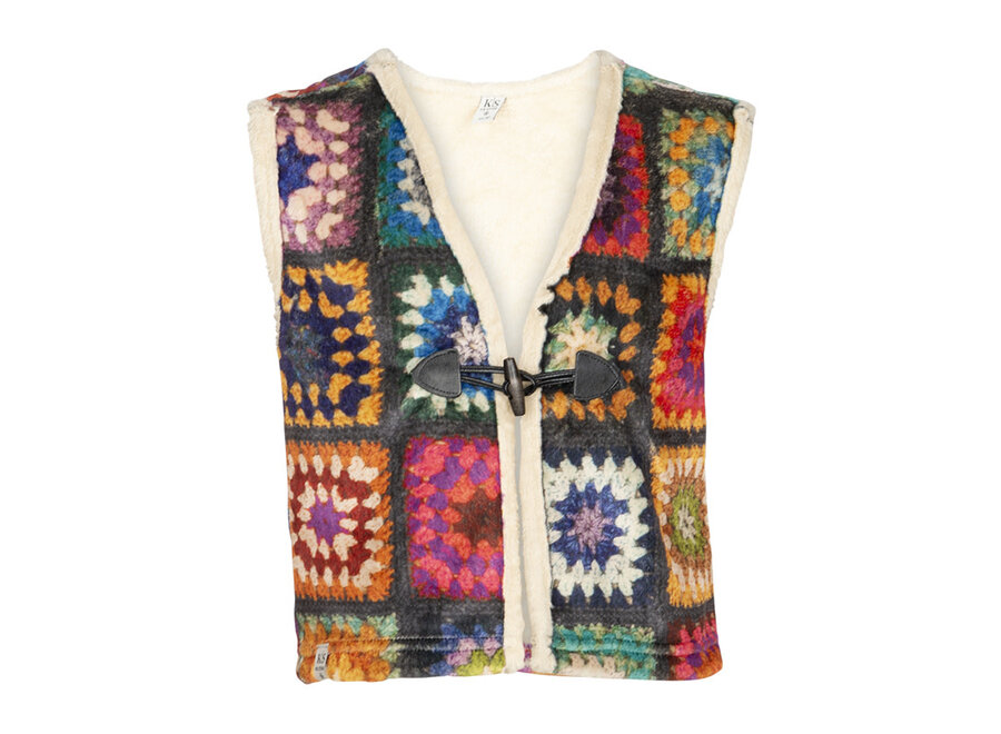 Gilet Plum Multi Color