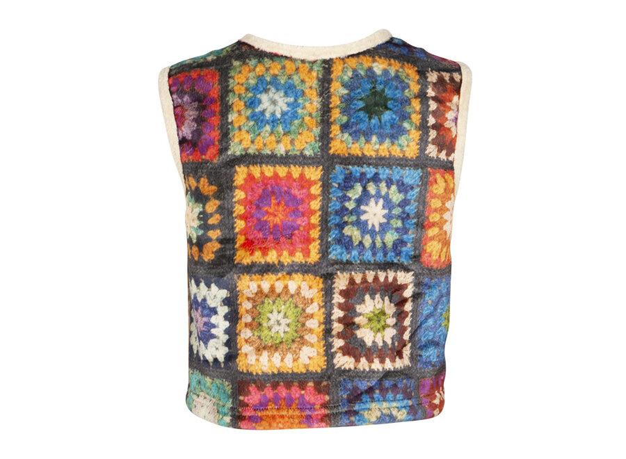 Gilet Plum Multi Color