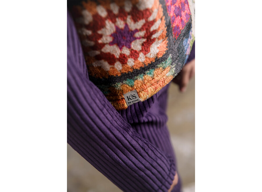 Gilet Plum Multi Color