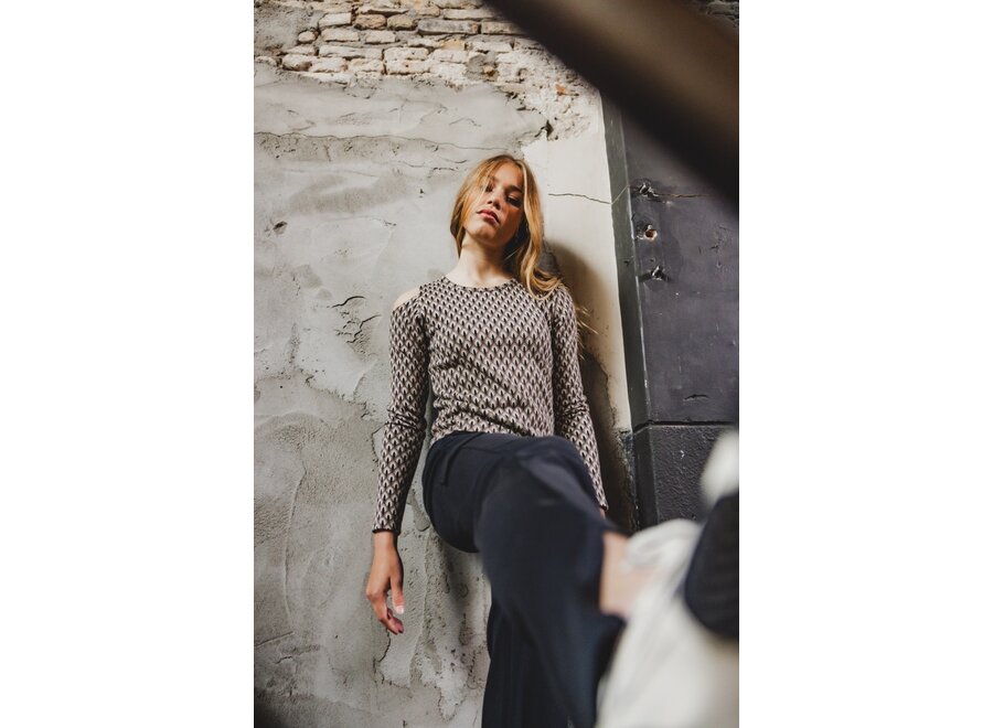 10sixteen Open Shoulder Top Graphic