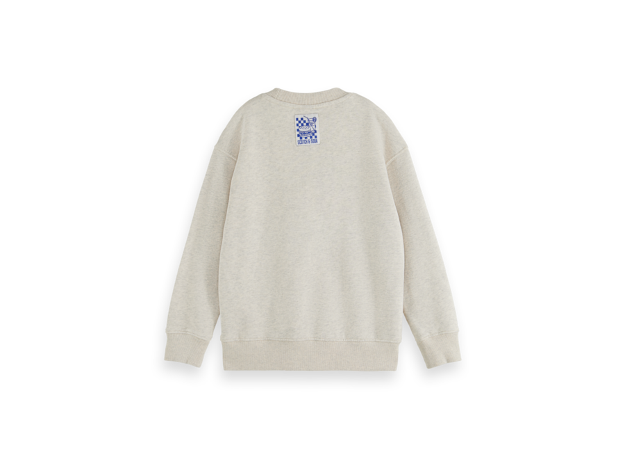 Regular-Fit Logo Carrier Crew Medium Grey