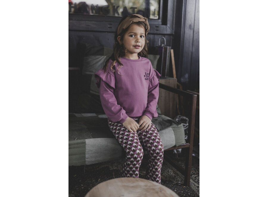 Little jacquard pants retro jacquard