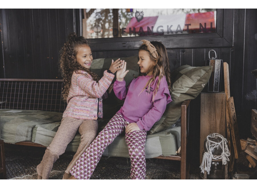 Little jacquard pants retro jacquard