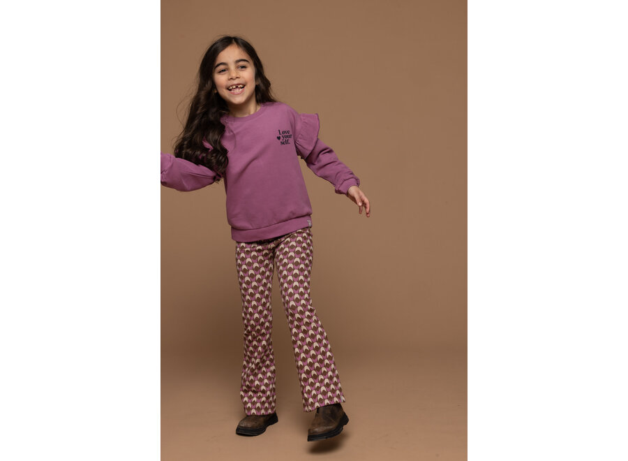 Little jacquard pants retro jacquard
