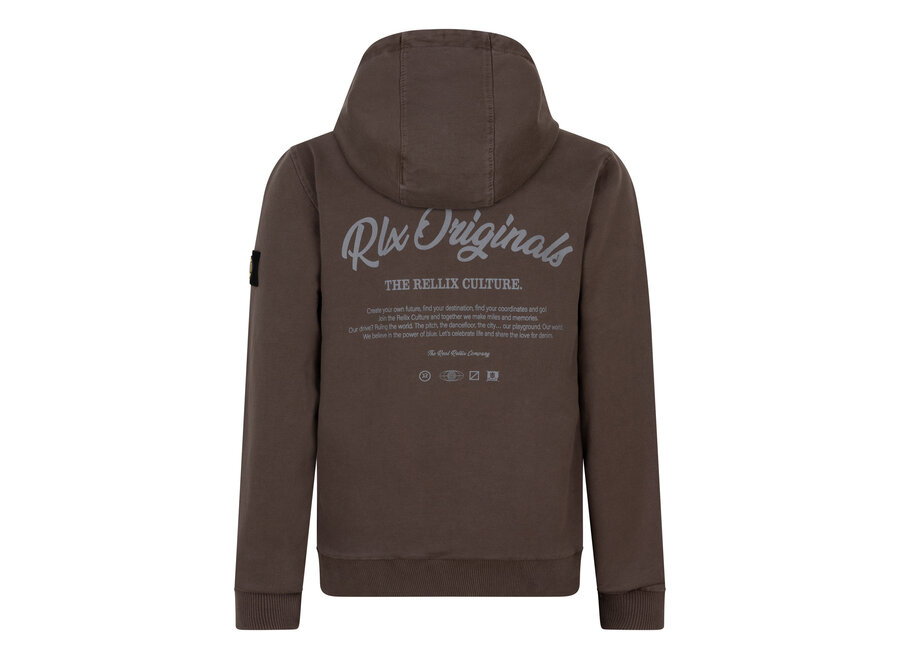 Oversized Hooded RLX Orig. Ash Brown