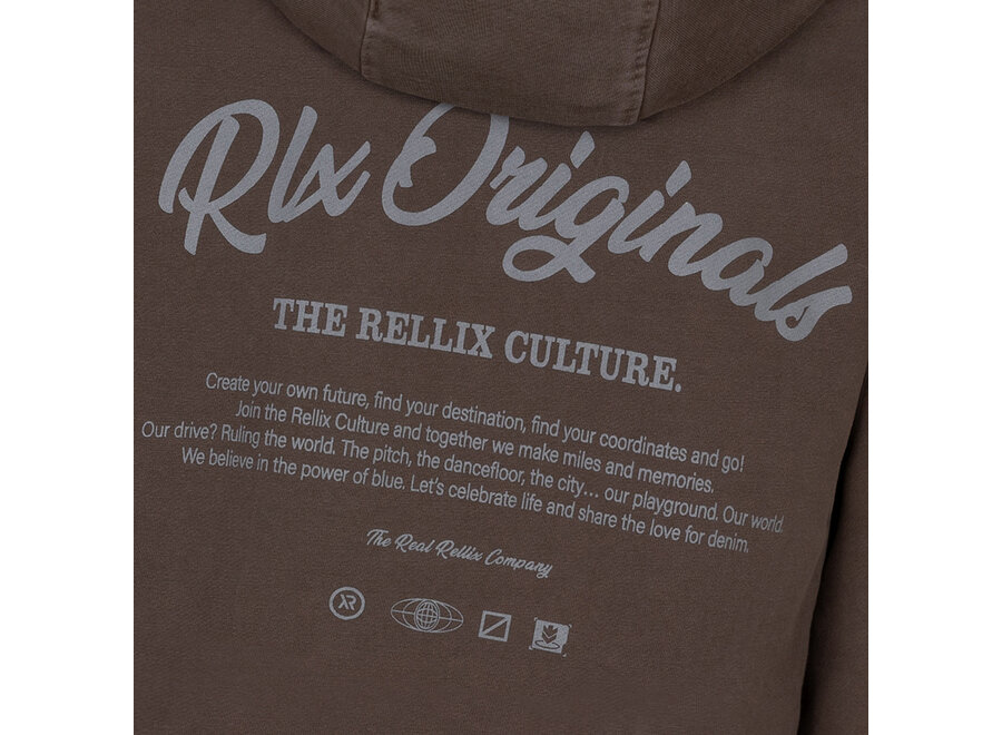 Oversized Hooded RLX Orig. Ash Brown