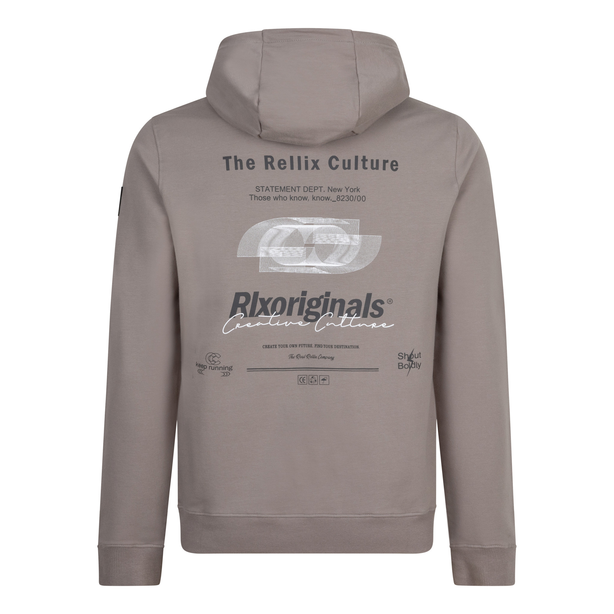 Hooded Rellix Culture 940048 2795 Dust Dwarz kinderkleding