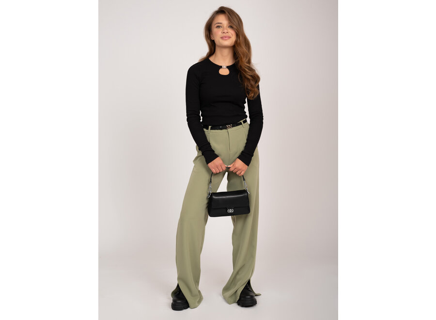 Layla Pants Crocodile Green