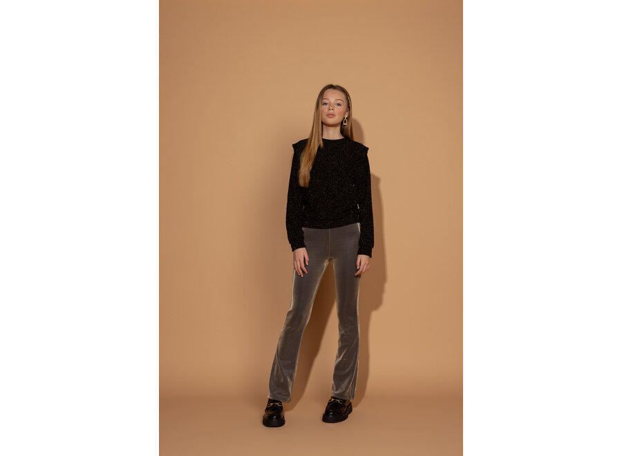 Sweater Carolla Terry Vis Black