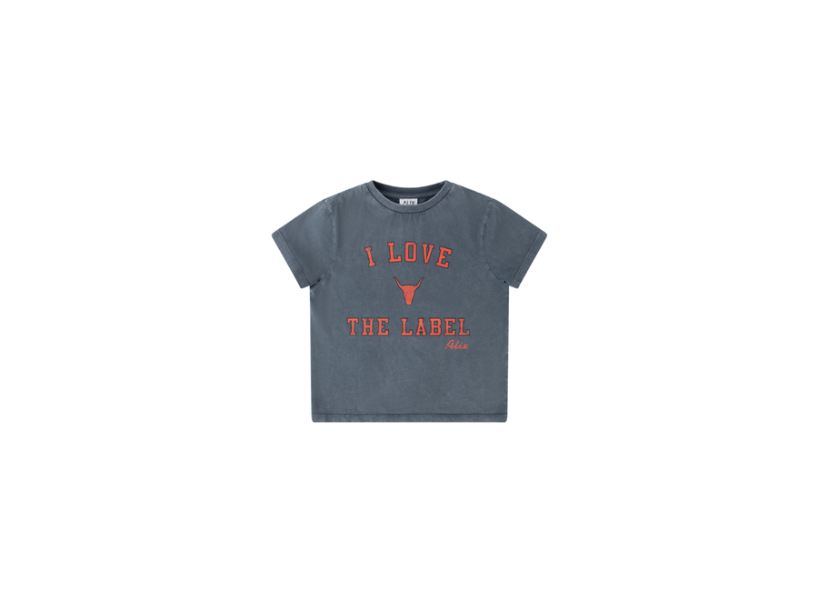 Knitted I Love T-Shirt Black
