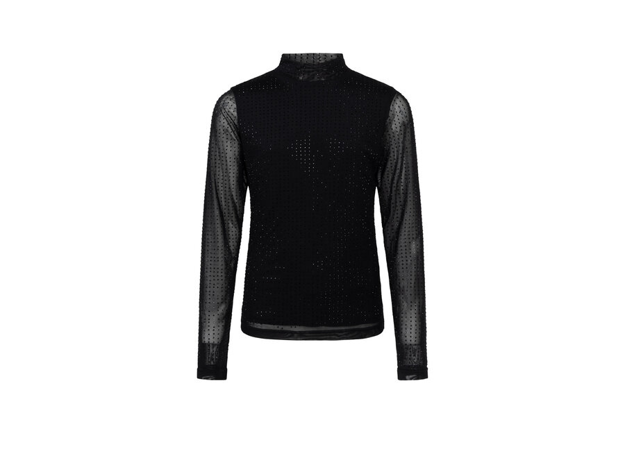 Top Zera Mesh Pes Black
