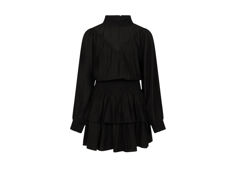 Dress Phyllis Jacquard Vis Black