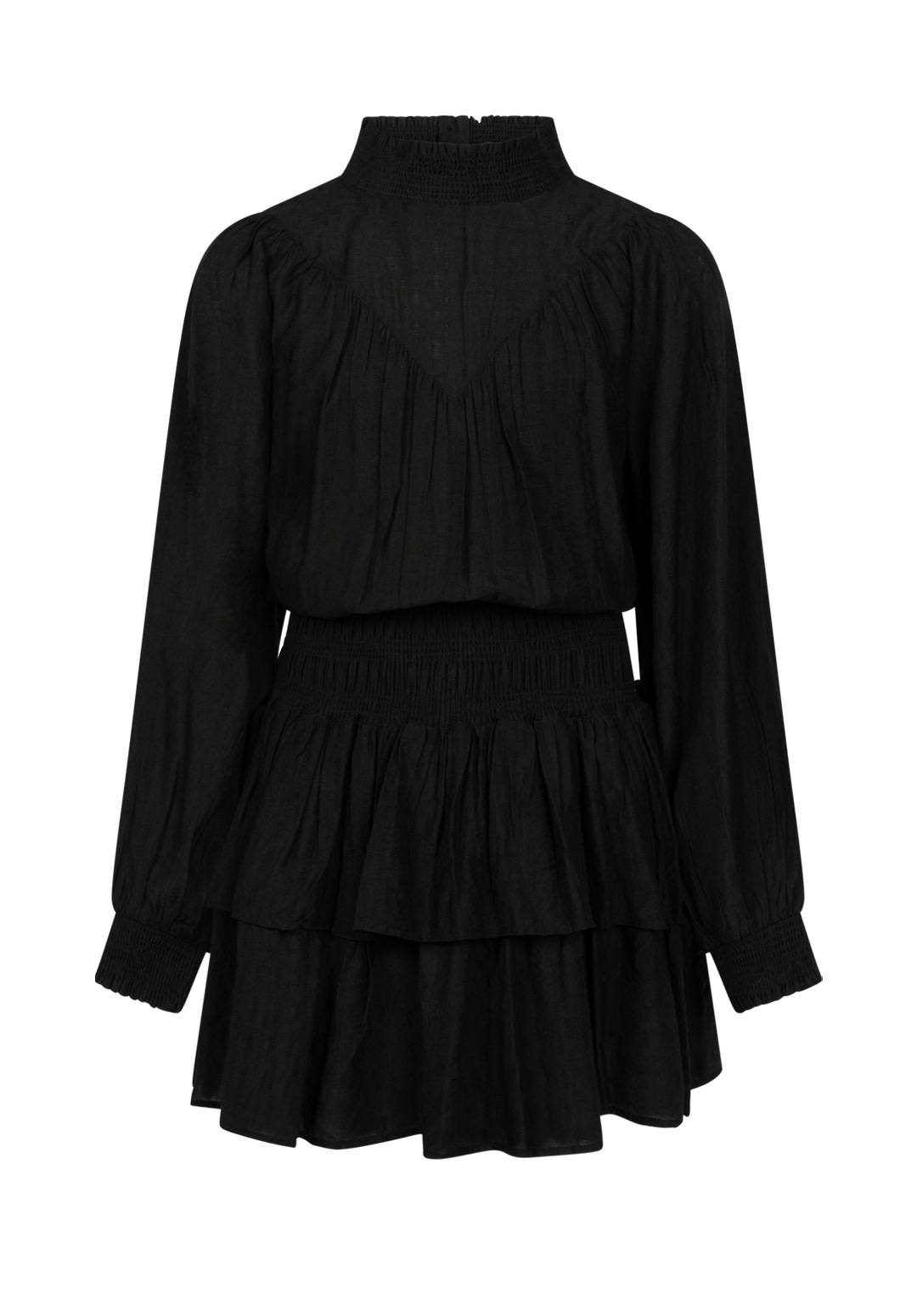 Dress Phyllis Jacquard Vis Black