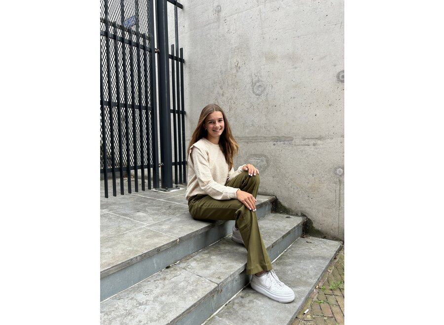 Sweater Carolla Terry Vis Sandystone