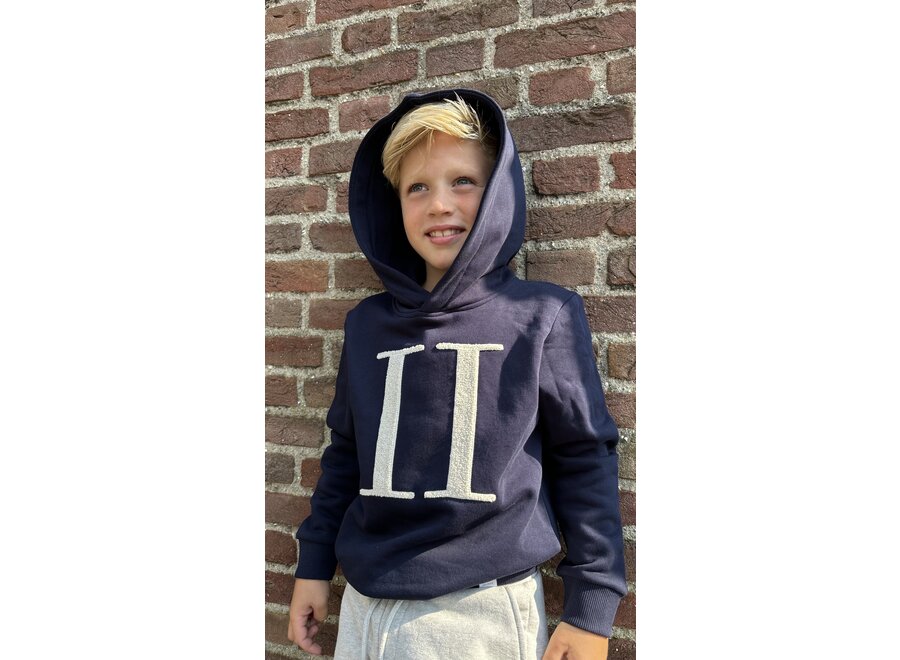 Encore Bouclé Hoodie Dark Navy/Ivory