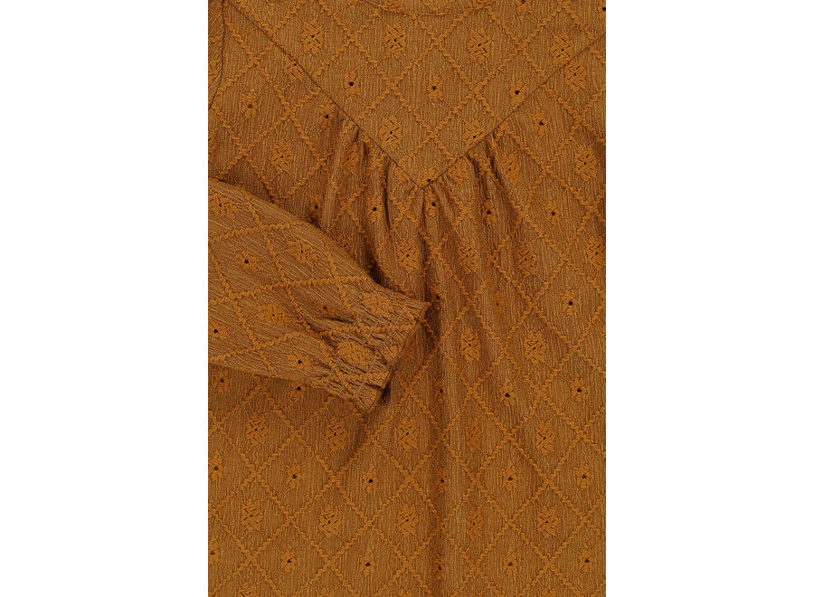 Little lace top wide Ochre yellow
