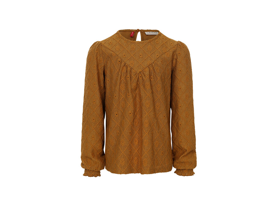 Little lace top wide Ochre yellow