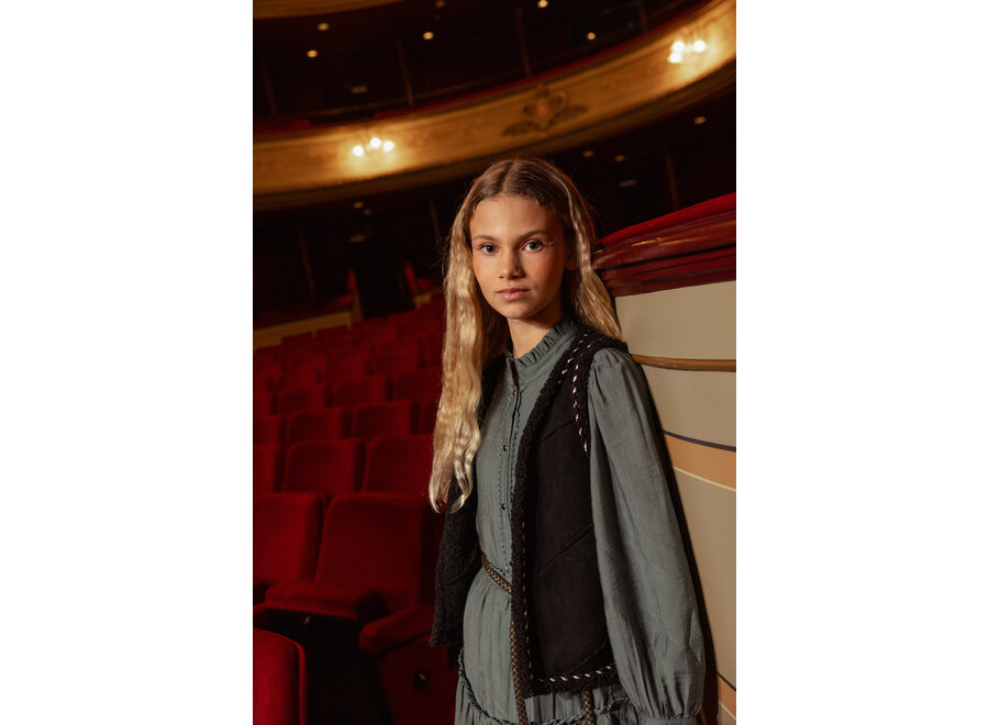 Dress Marthe Structure Vis Lightseaweed