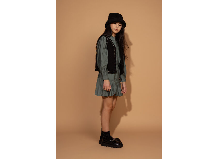 Dress Marthe Structure Vis Lightseaweed