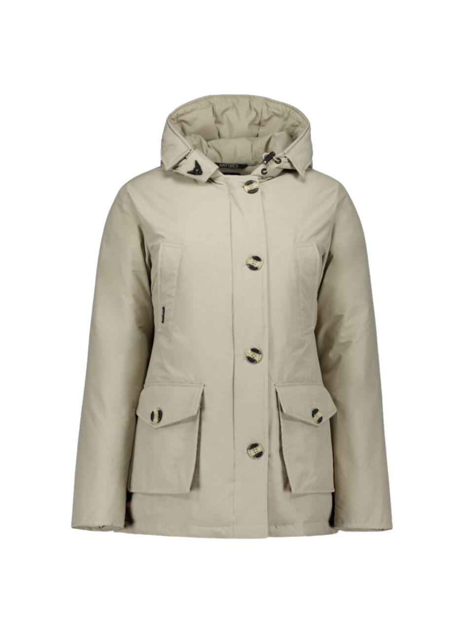 4 Pocket Parka HRG0428-FW24 907 Taupe Plaza