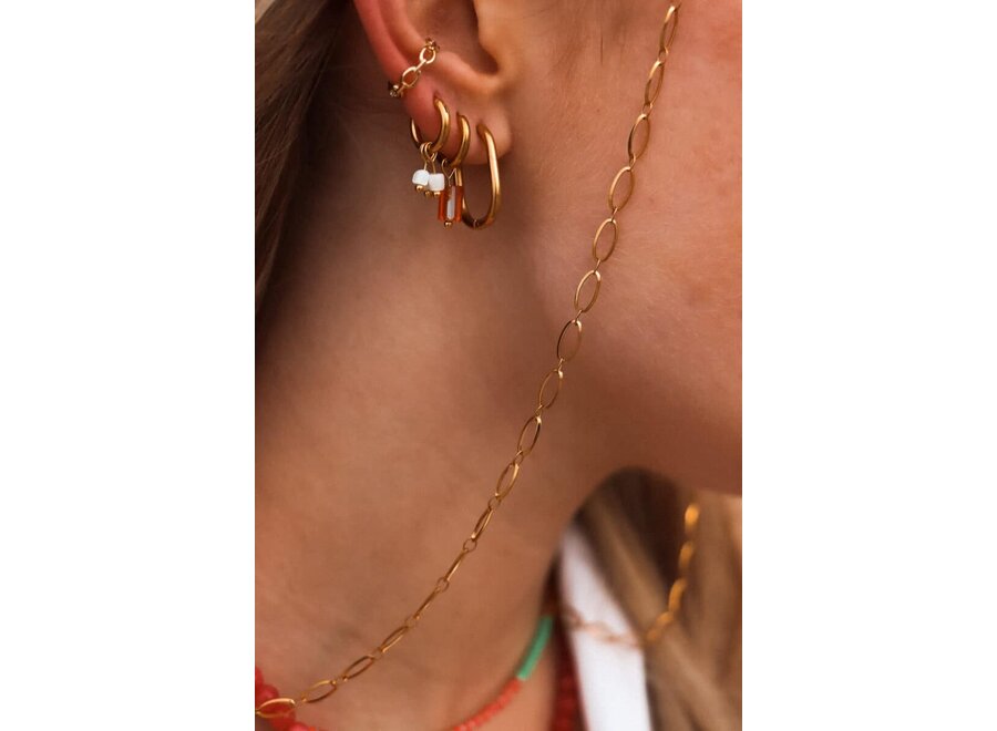 Brilkoord Oval Chain Sunny Gold