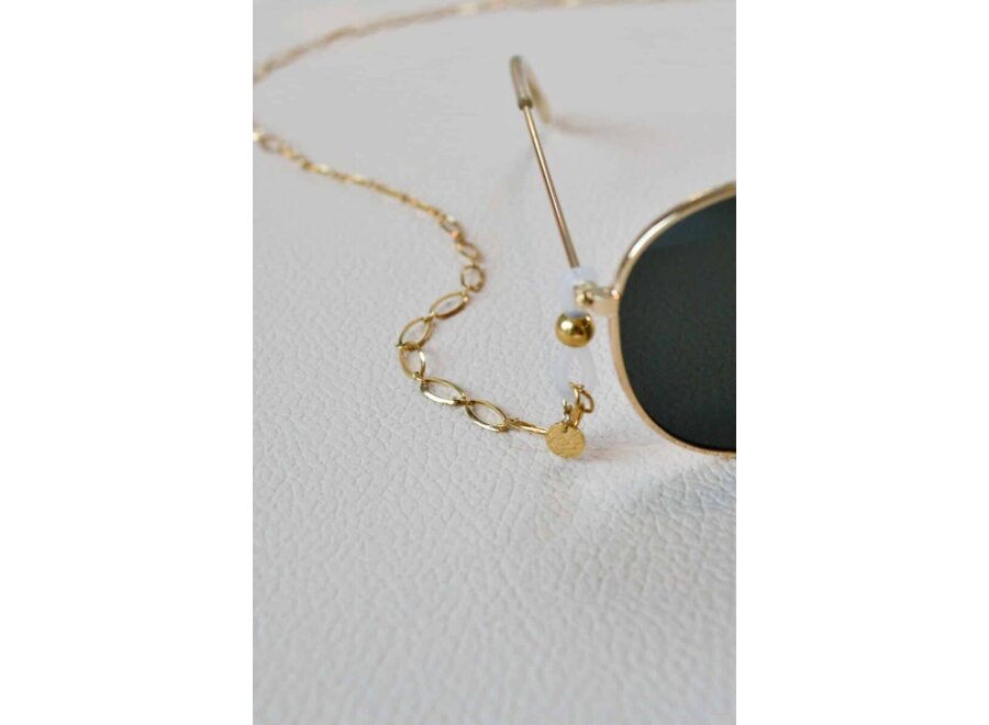 Brilkoord Oval Chain Sunny Gold