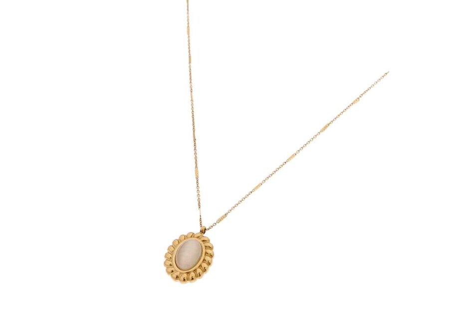 Cat Eye Necklace Gold