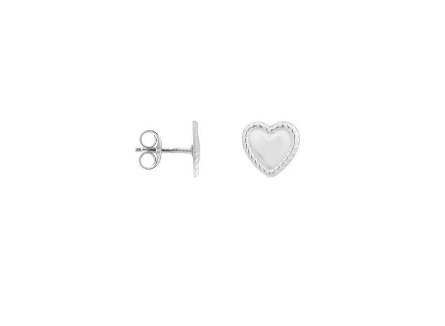 Twisted Heart Silver