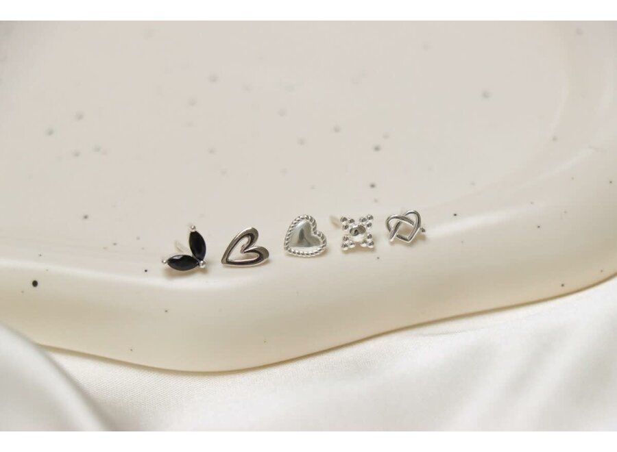 Twisted Heart Silver