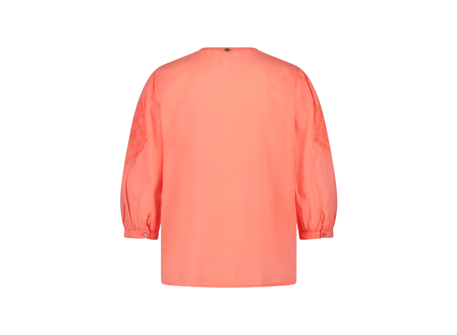 Heather Blouse  Papaya punch