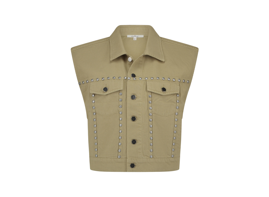 Lucy Gilet  Olive gray