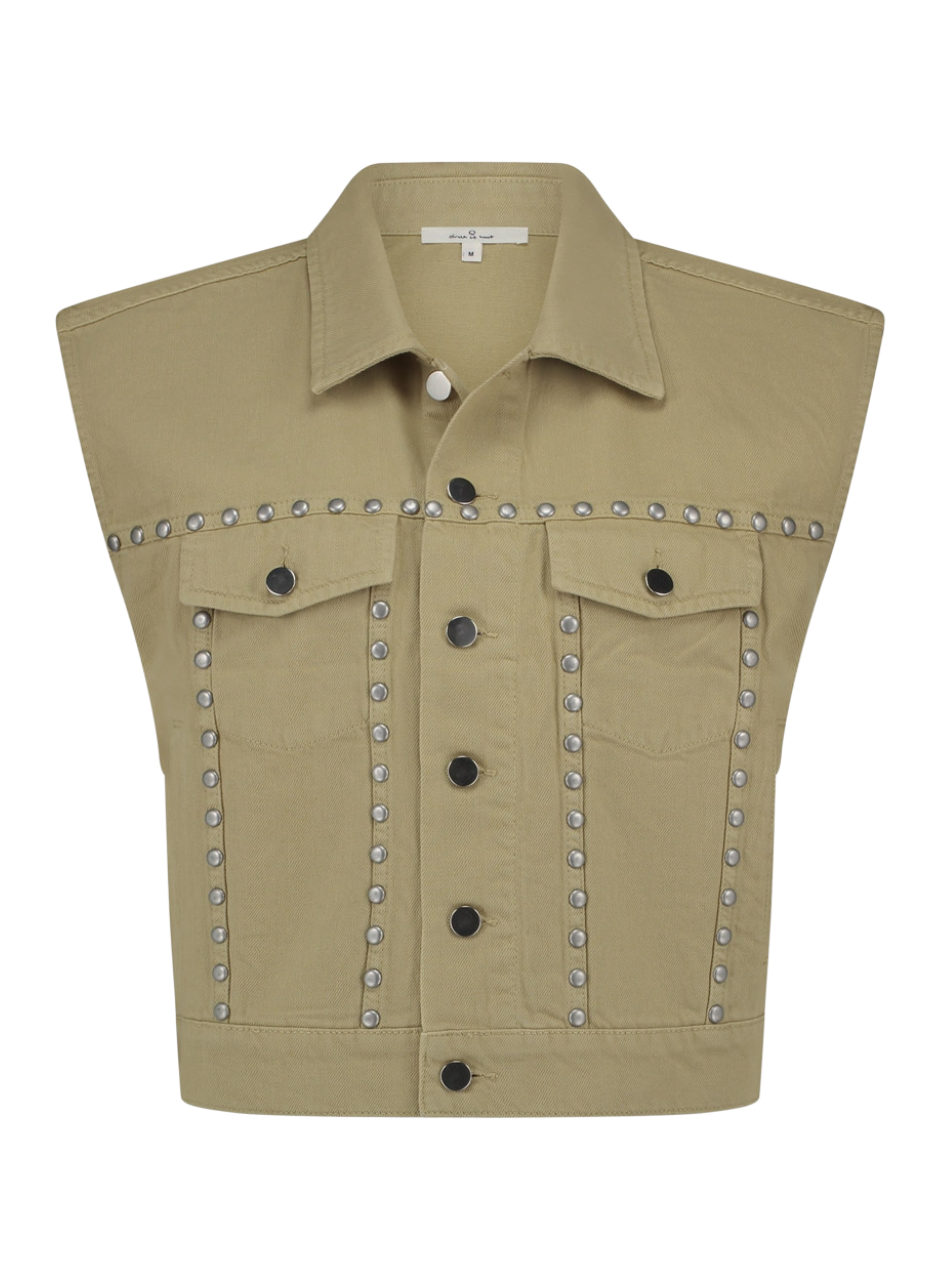 Lucy Gilet Olive gray