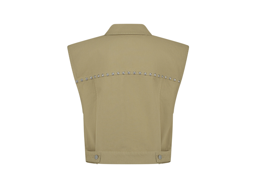 Lucy Gilet  Olive gray