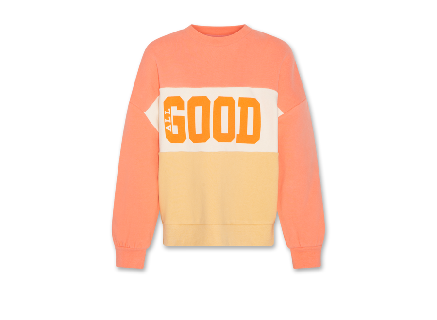Letta Sweater Block Coral
