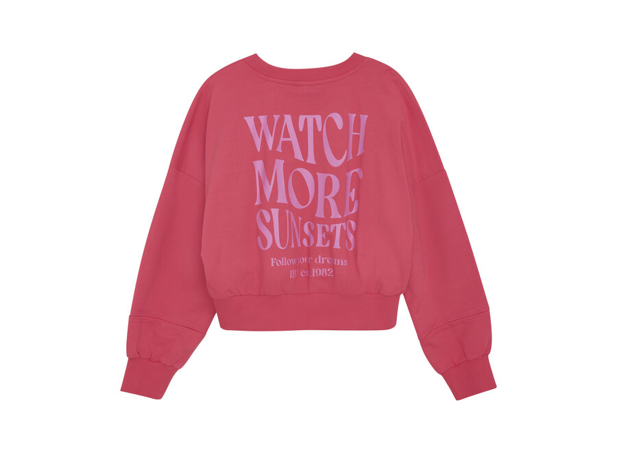 Loose Fit Sweat Backprint Azalea