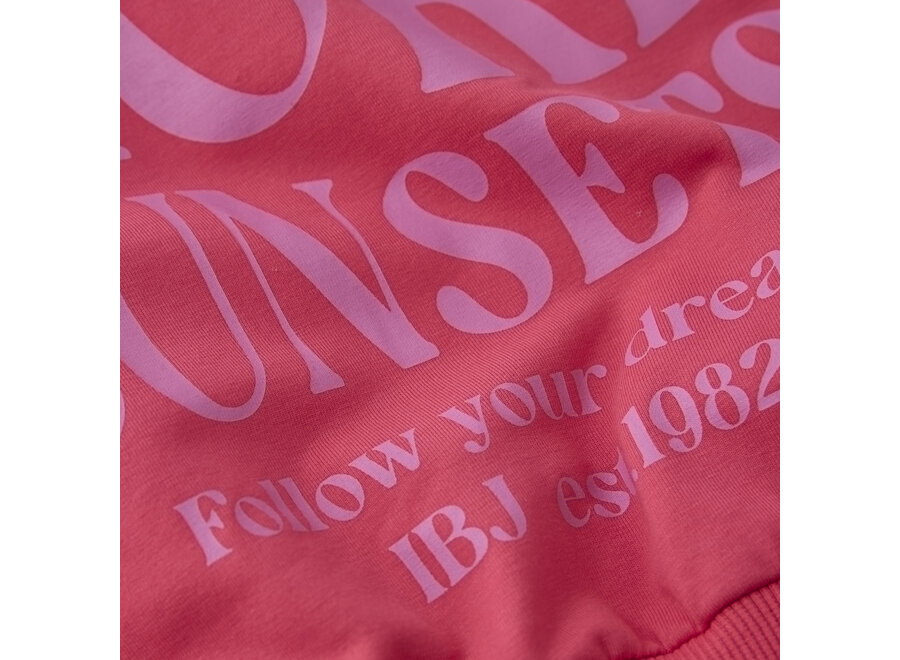 Loose Fit Sweat Backprint Azalea