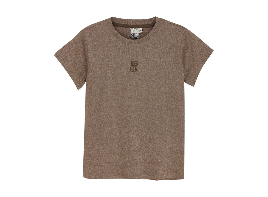 T-shirt Glitter IB Cocoa Brown