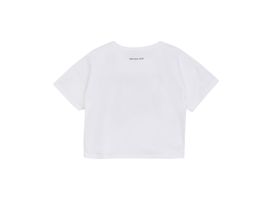 T-shirt Wide Cropped Bright White
