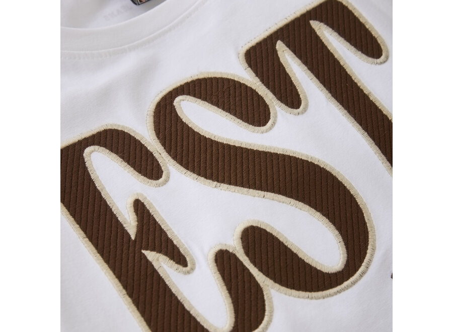 T-shirt Wide Cropped Bright White
