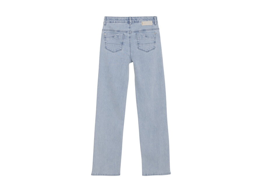 2161 Straight Fit Embroidery Light Denim Blue