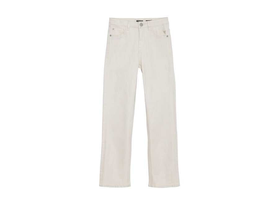 2160 Straight Fit White Silver  Silver