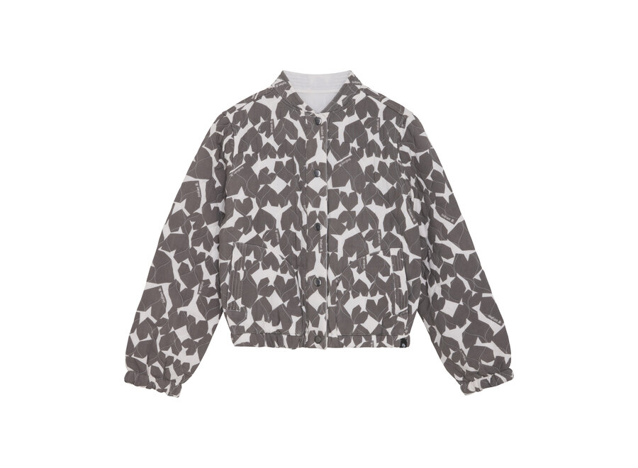 Reversible Fancy Jacket Charcoal Gray