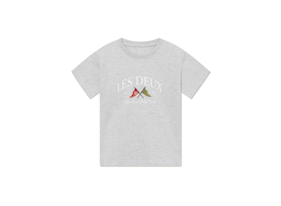 Ivy league T-shirt Snow Melange