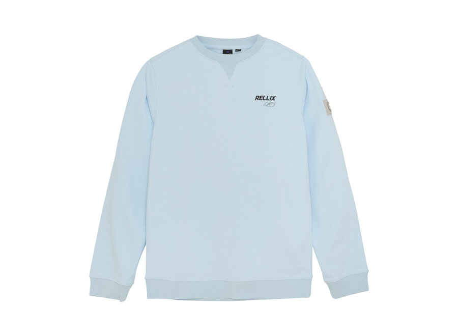 Sweater Rellix Backprint Frosty Blue